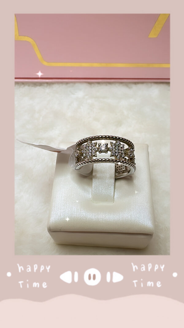 Anello Fascia Zirconi