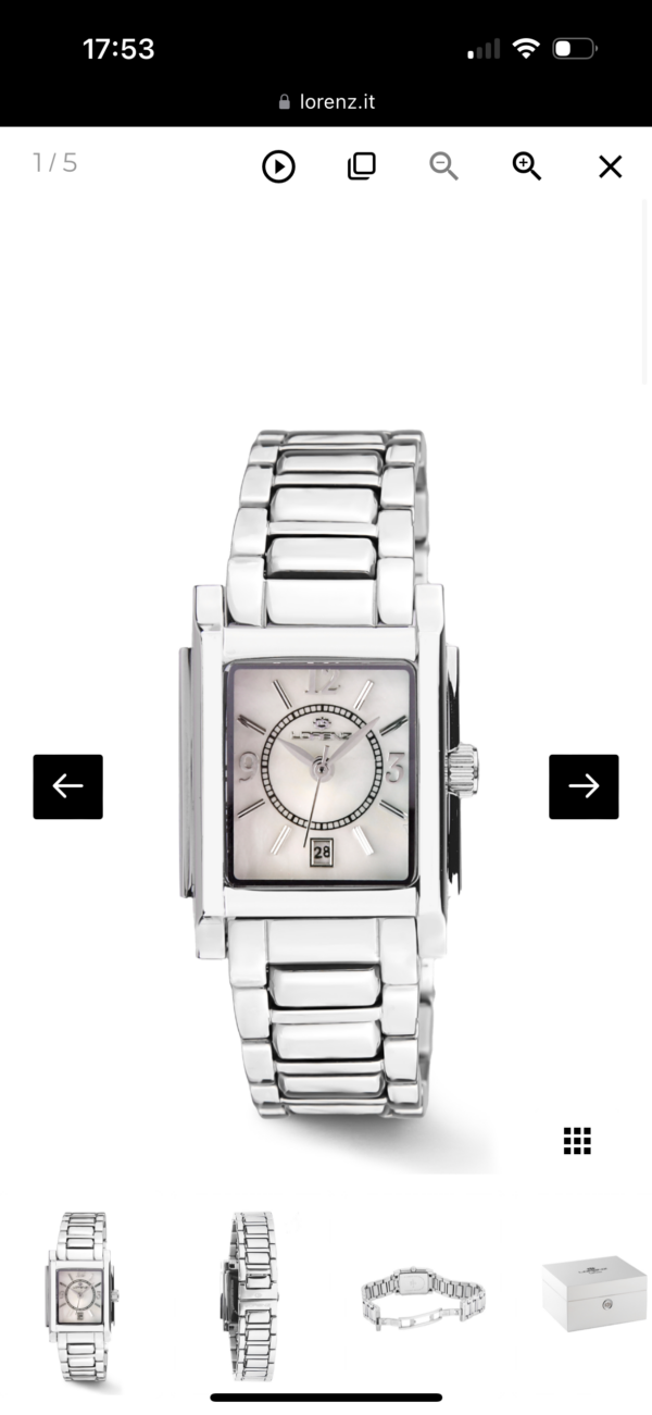 Orologio Lorenz Diva Square Madreperla