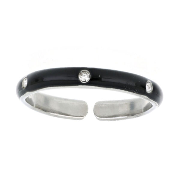 Anello "ADANA" nero in acciaio